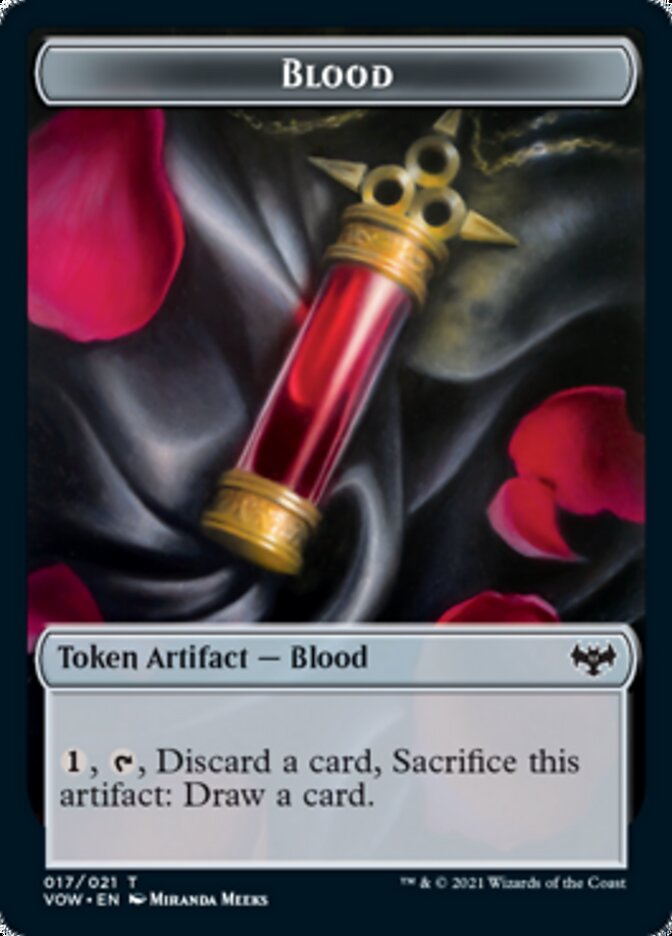 Blood // Bat Double-Sided Token [Innistrad: Crimson Vow Commander Tokens] | Gamers Paradise