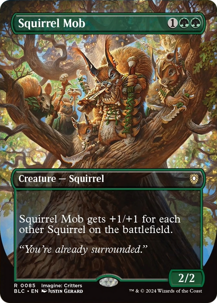 Squirrel Mob (Borderless) [Bloomburrow Commander] | Gamers Paradise