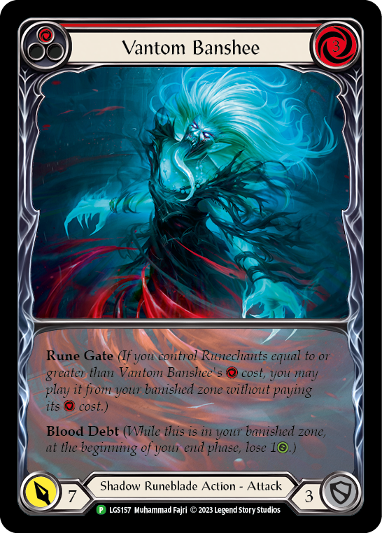 Vantom Banshee (Red) (Extended Art) [LGS157] (Promo)  Rainbow Foil | Gamers Paradise