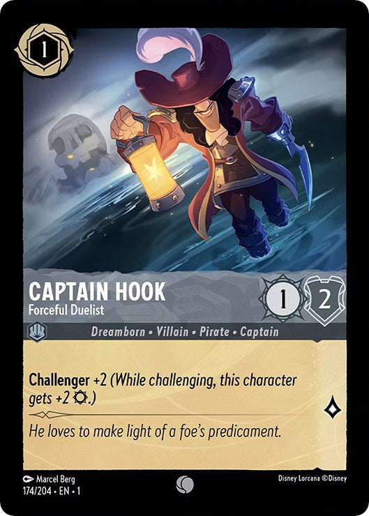 Captain Hook - Forceful Duelist (174/204) [The First Chapter] | Gamers Paradise