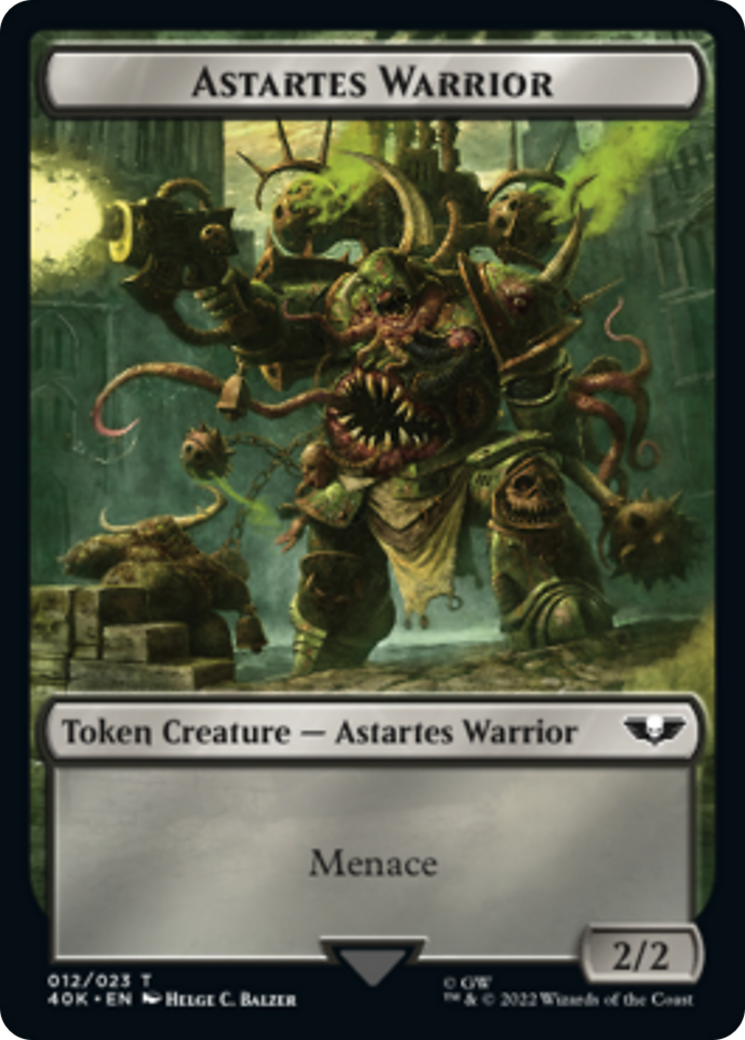 Spawn // Astartes Warrior Double-Sided Token [Warhammer 40,000 Tokens] | Gamers Paradise