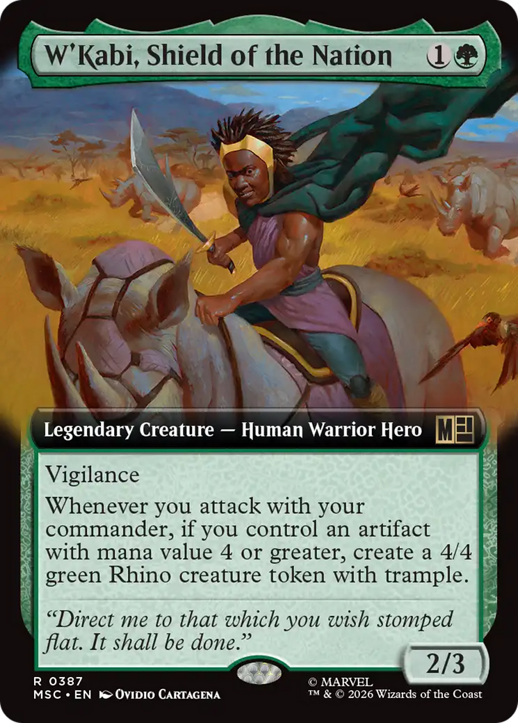 W'Kabi, Shield of the Nation (Extended Art) [Marvel Super Heroes Commander] | Gamers Paradise