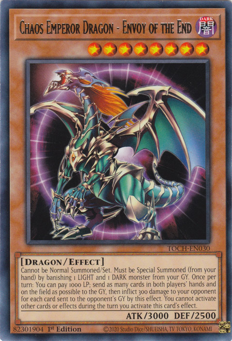 Chaos Emperor Dragon - Envoy of the End [TOCH-EN030] Rare | Gamers Paradise