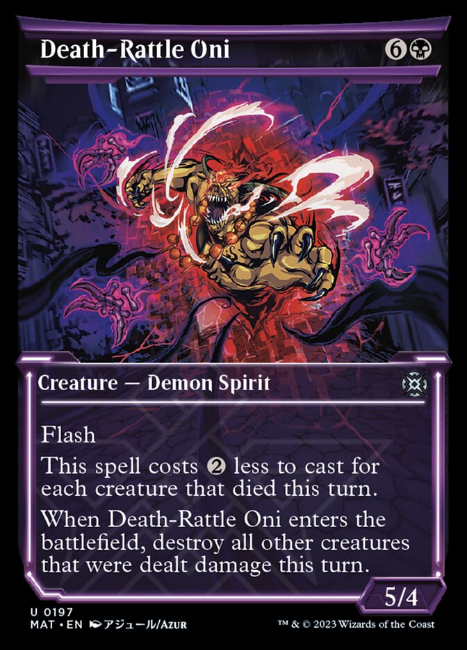 Death-Rattle Oni (Showcase Halo Foil) [March of the Machine: The Aftermath] | Gamers Paradise