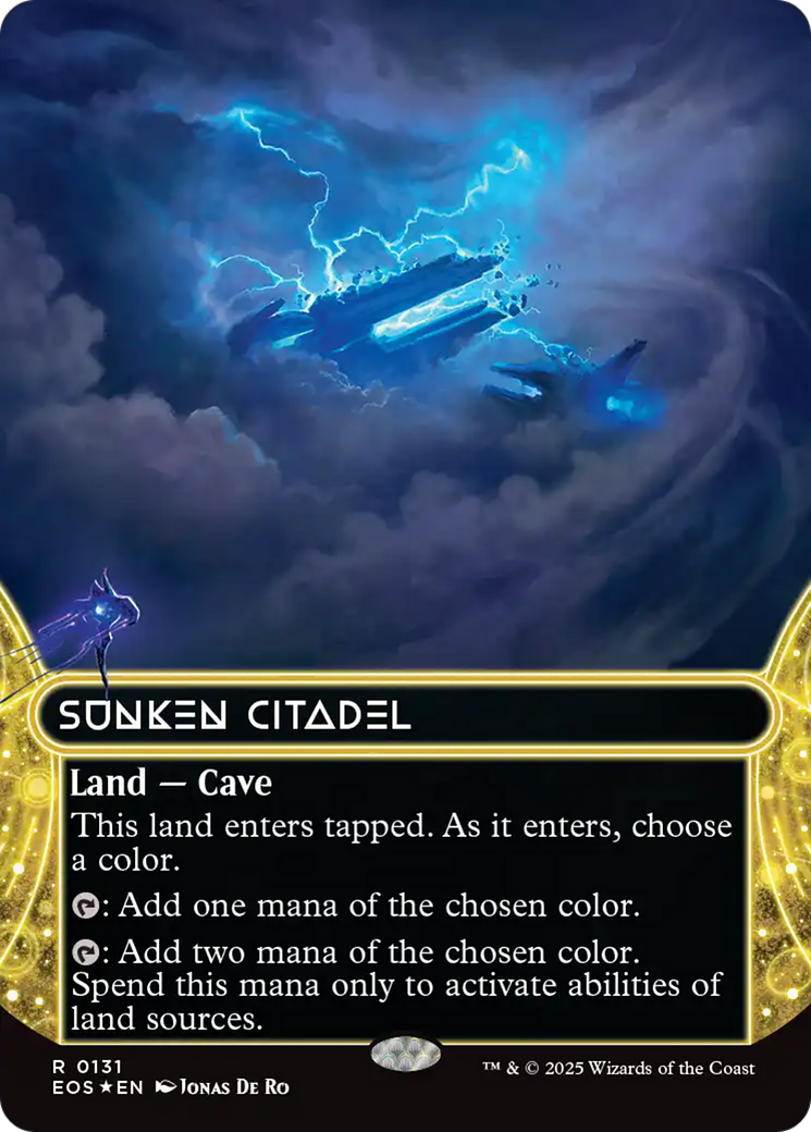 Sunken Citadel (0131) (Borderless) (Galaxy Foil) [Edge of Eternities: Stellar Sights] | Gamers Paradise