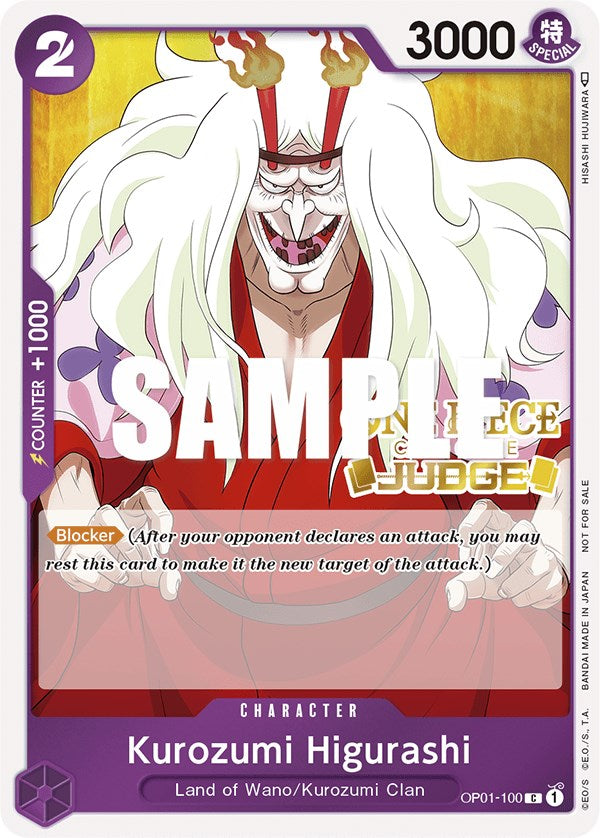 Kurozumi Higurashi (Judge) [One Piece Promotion Cards] | Gamers Paradise