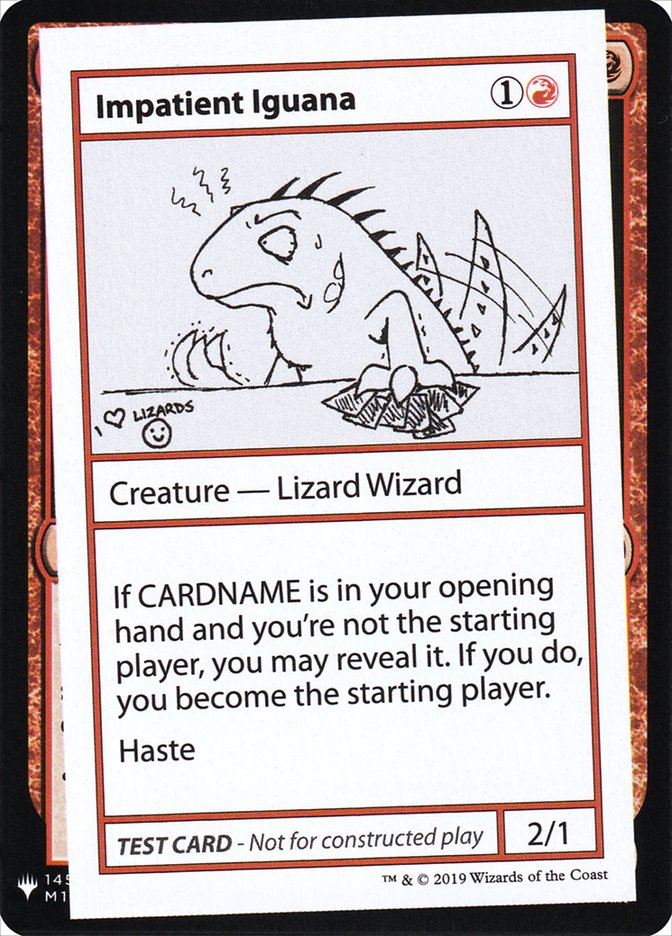 Impatient Iguana [Mystery Booster Playtest Cards] | Gamers Paradise