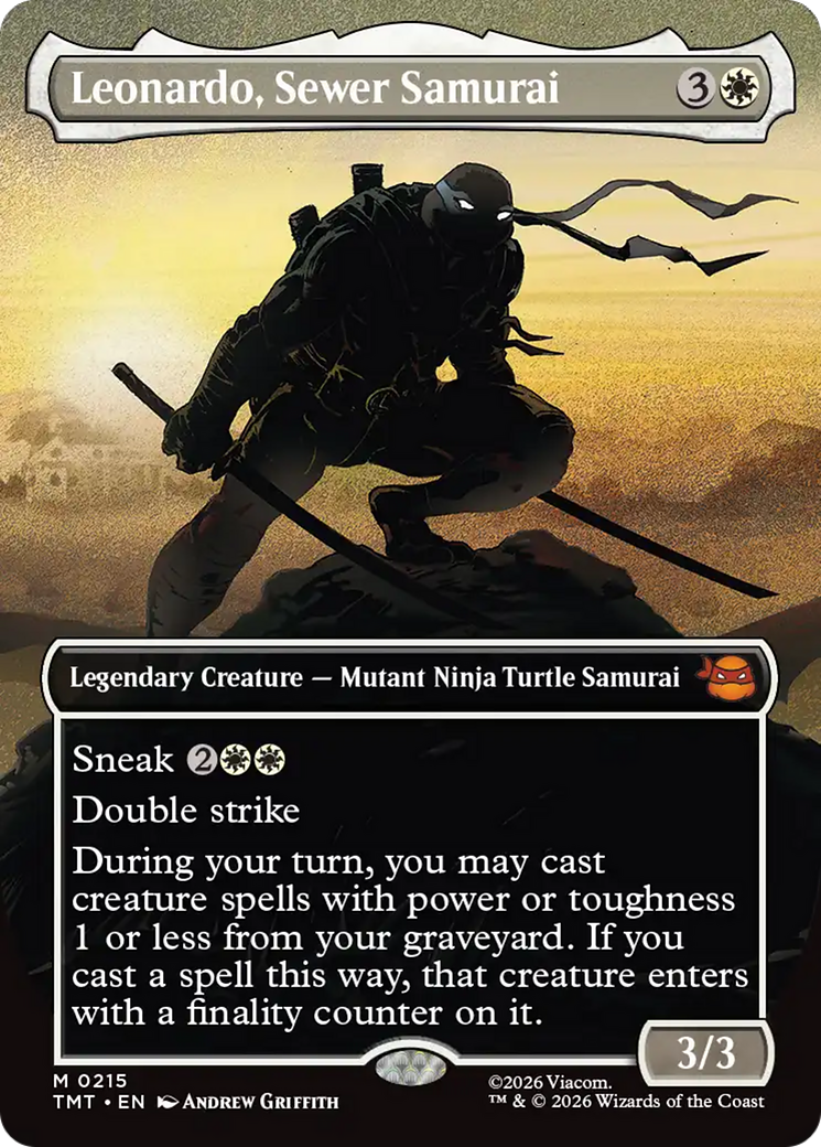 Leonardo, Sewer Samurai (Borderless) [Teenage Mutant Ninja Turtles] | Gamers Paradise