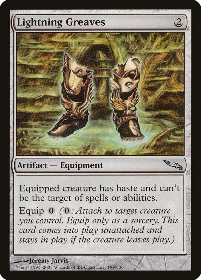 Lightning Greaves [Mirrodin] | Gamers Paradise
