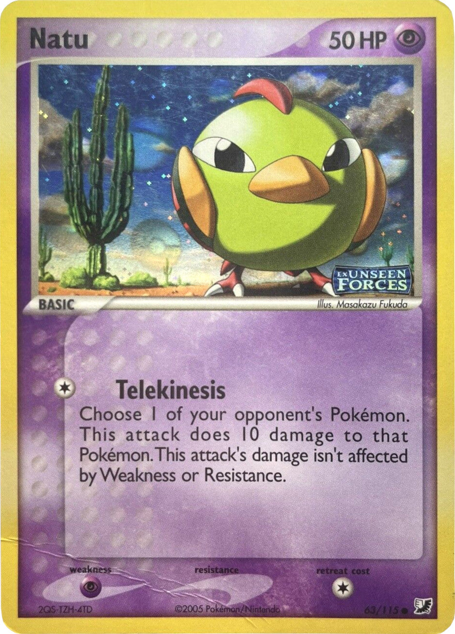 Natu (63/115) (Stamped) [EX: Unseen Forces] | Gamers Paradise