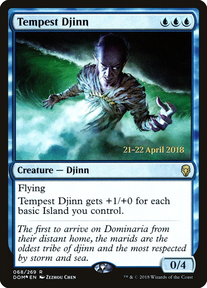 Tempest Djinn [Dominaria Prerelease Promos] | Gamers Paradise