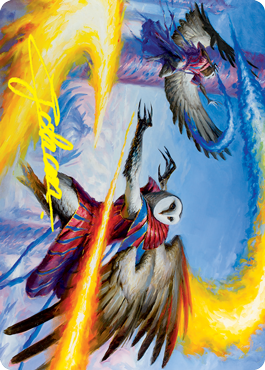 Teach by Example Art Card (Gold-Stamped Signature) [Strixhaven: School of Mages Art Series] | Gamers Paradise