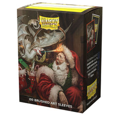 Dragon Shield: Standard 100ct Brushed Art Sleeves - Christmas Dragon (2021) | Gamers Paradise