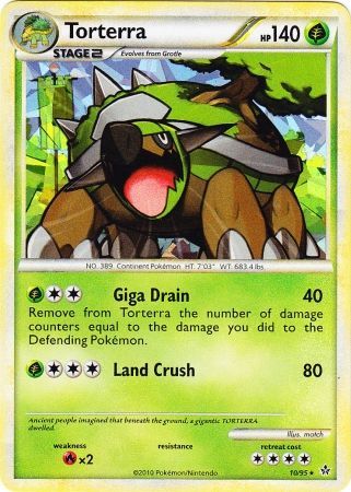 Torterra (10/95) (Cracked Ice Holo) [HeartGold & SoulSilver: Unleashed] | Gamers Paradise