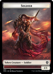 Soldier (007) // Angel Double-Sided Token [Phyrexia: All Will Be One Commander Tokens] | Gamers Paradise