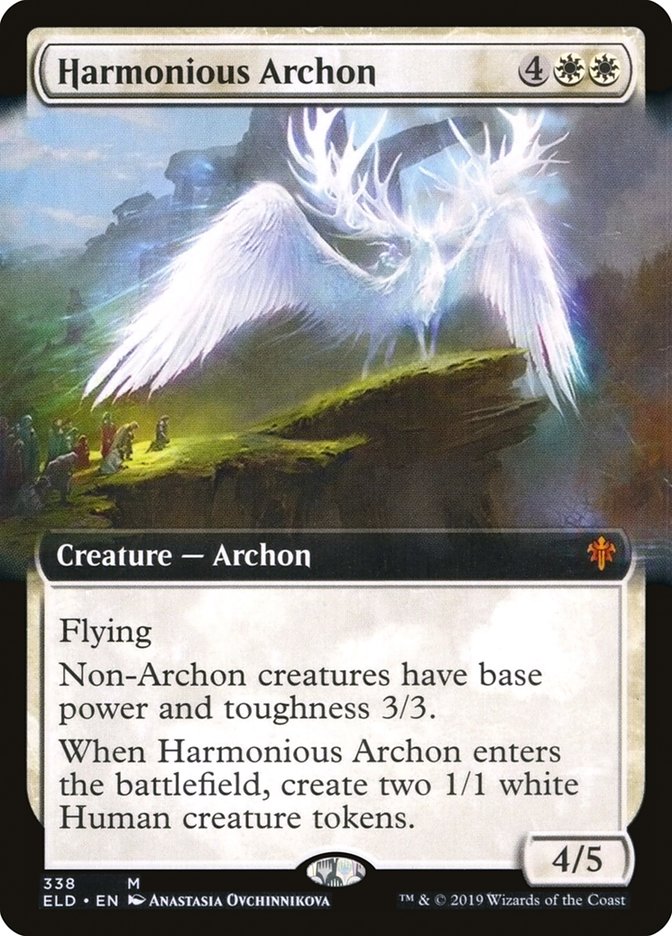 Harmonious Archon (Extended Art) [Throne of Eldraine] | Gamers Paradise