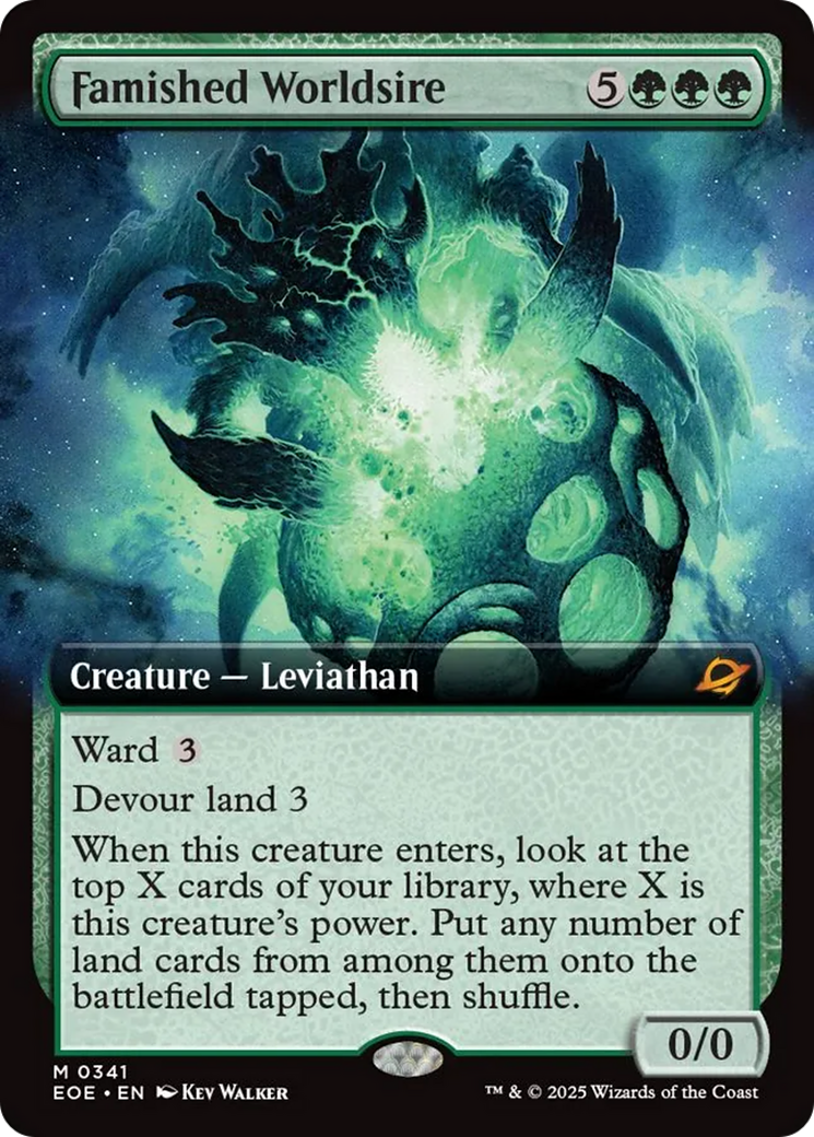 Famished Worldsire (Extended Art) [Edge of Eternities] | Gamers Paradise