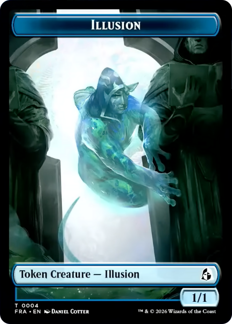 Illusion // Jace Double-Sided Token [Reality Fracture Tokens] | Gamers Paradise