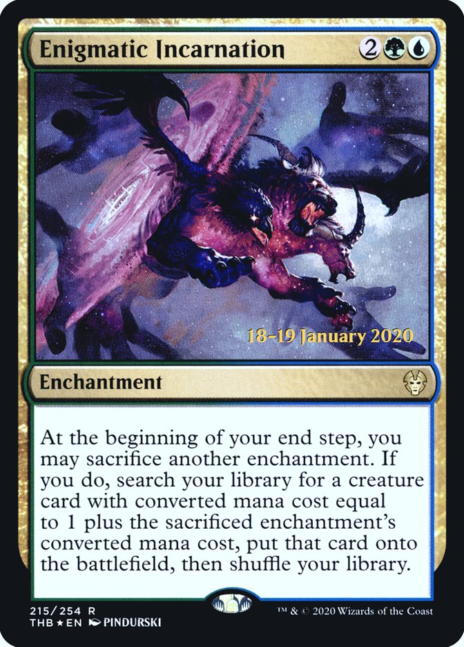 Enigmatic Incarnation [Theros Beyond Death Prerelease Promos] | Gamers Paradise