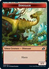 Dinosaur // Human Soldier (004) Double-Sided Token [Ikoria: Lair of Behemoths Tokens] | Gamers Paradise