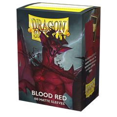 Dragon Shield: Standard 100ct Sleeves - Blood Red (Matte) | Gamers Paradise