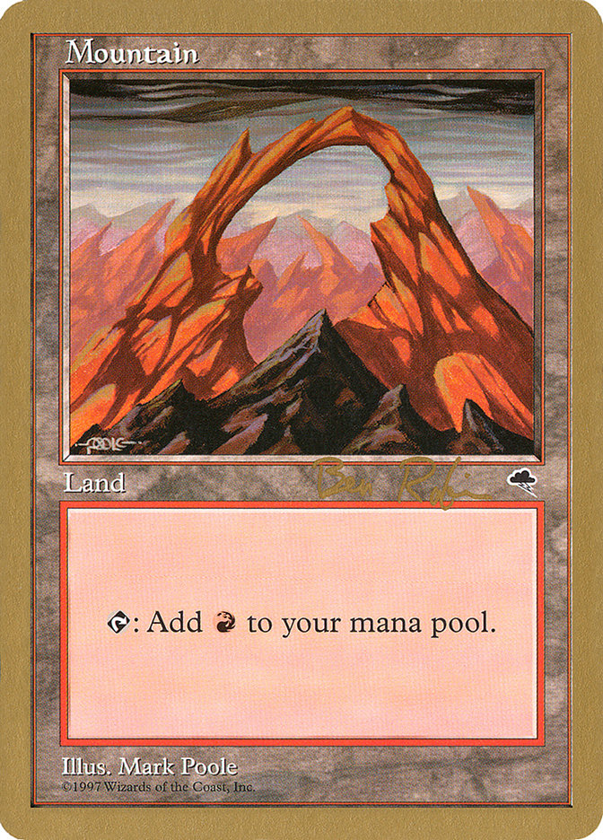 Mountain (br345) (Ben Rubin) [World Championship Decks 1998] | Gamers Paradise