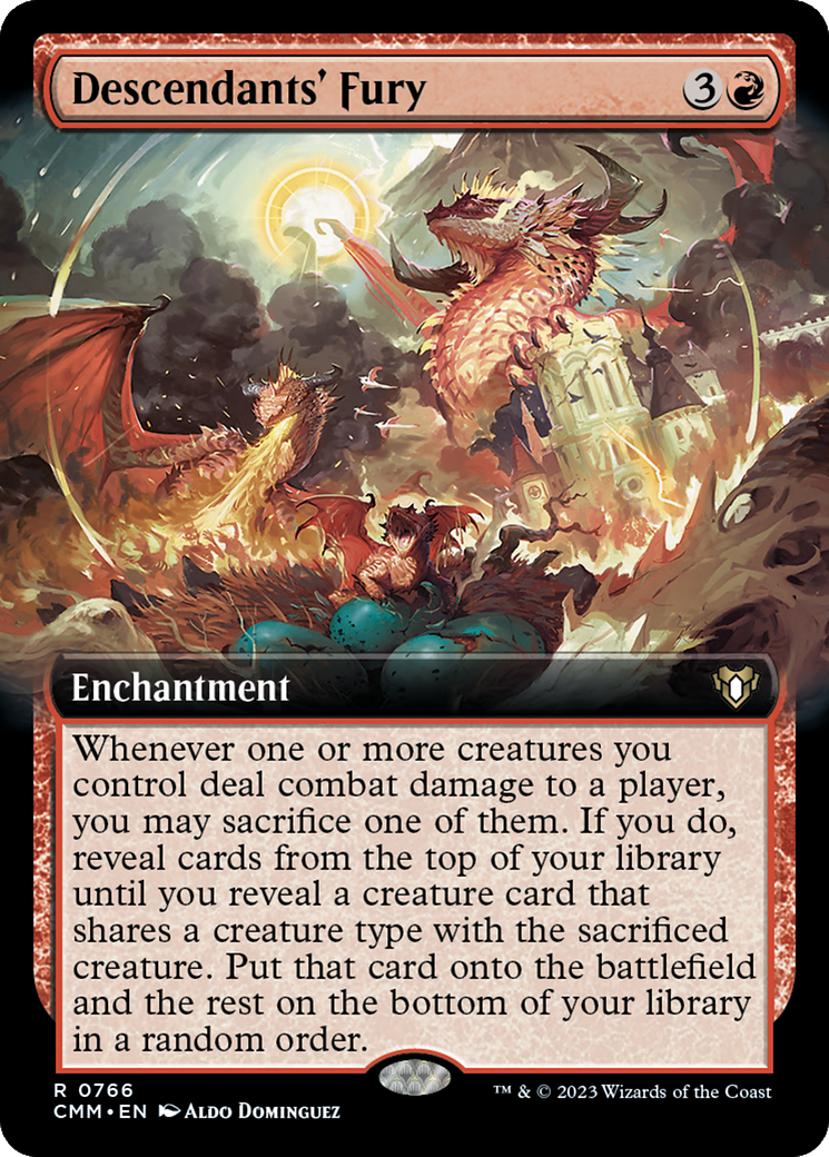 Descendants' Fury (Extended Art) [Commander Masters] | Gamers Paradise