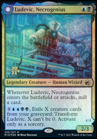 Ludevic, Necrogenius // Olag, Ludevic's Hubris [Innistrad: Midnight Hunt Prerelease Promos] | Gamers Paradise