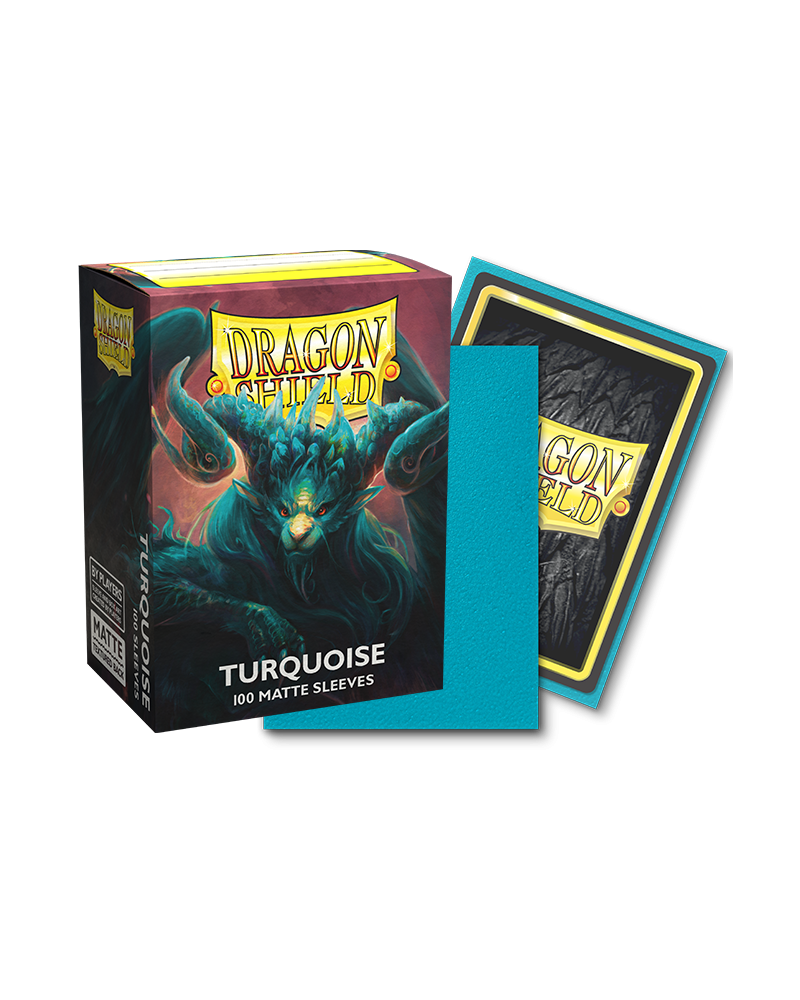 Dragon Shield: Standard 100ct Sleeves - Turquoise (Matte) | Gamers Paradise