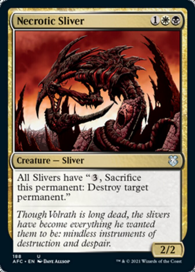Necrotic Sliver [Dungeons & Dragons: Adventures in the Forgotten Realms Commander] | Gamers Paradise