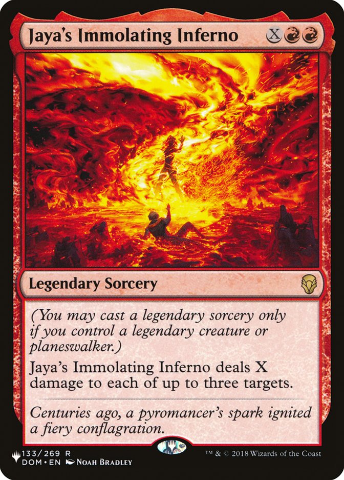 Jaya's Immolating Inferno [The List] | Gamers Paradise