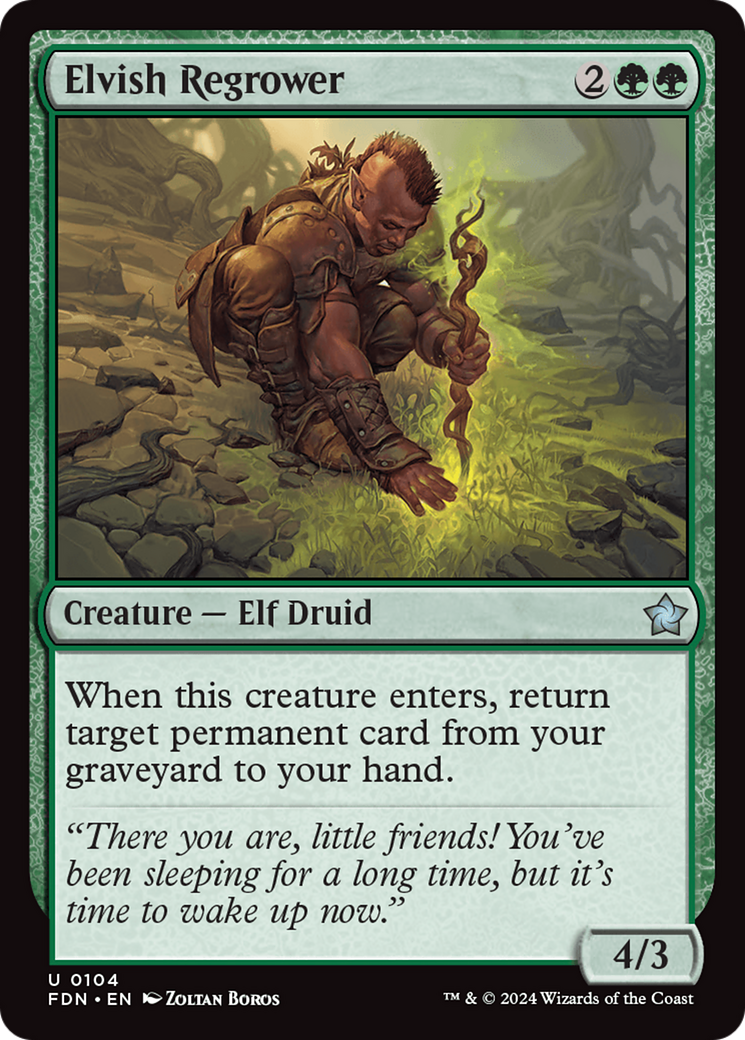 Elvish Regrower [Foundations] | Gamers Paradise