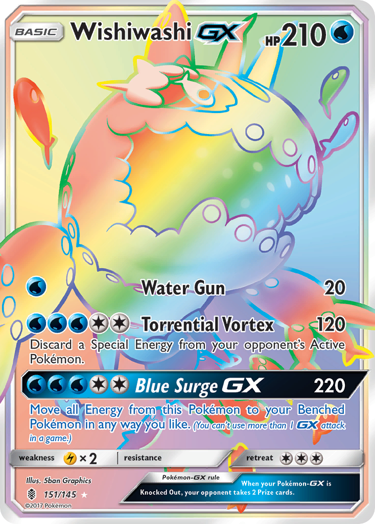 Wishiwashi GX (151/145) [Sun & Moon: Guardians Rising] | Gamers Paradise