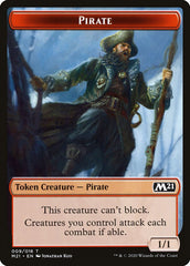 Knight // Pirate Double-Sided Token [Core Set 2021 Tokens] | Gamers Paradise