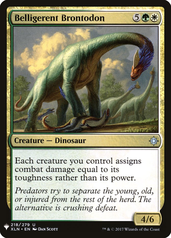 Belligerent Brontodon [Mystery Booster] | Gamers Paradise