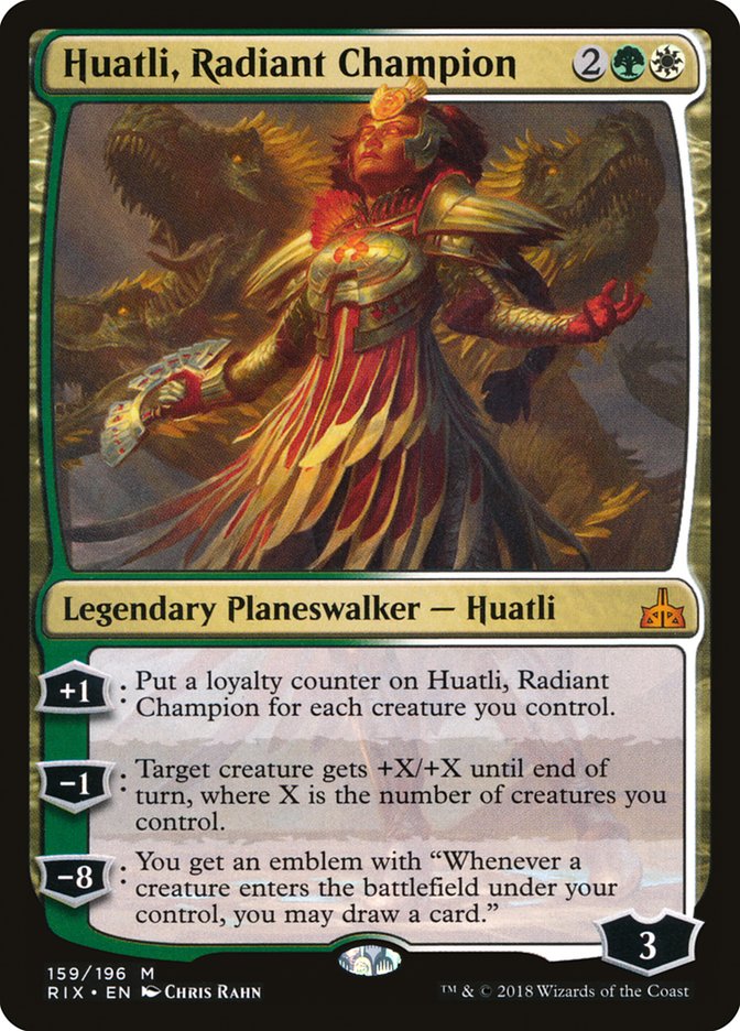 Huatli, Radiant Champion [Rivals of Ixalan] | Gamers Paradise