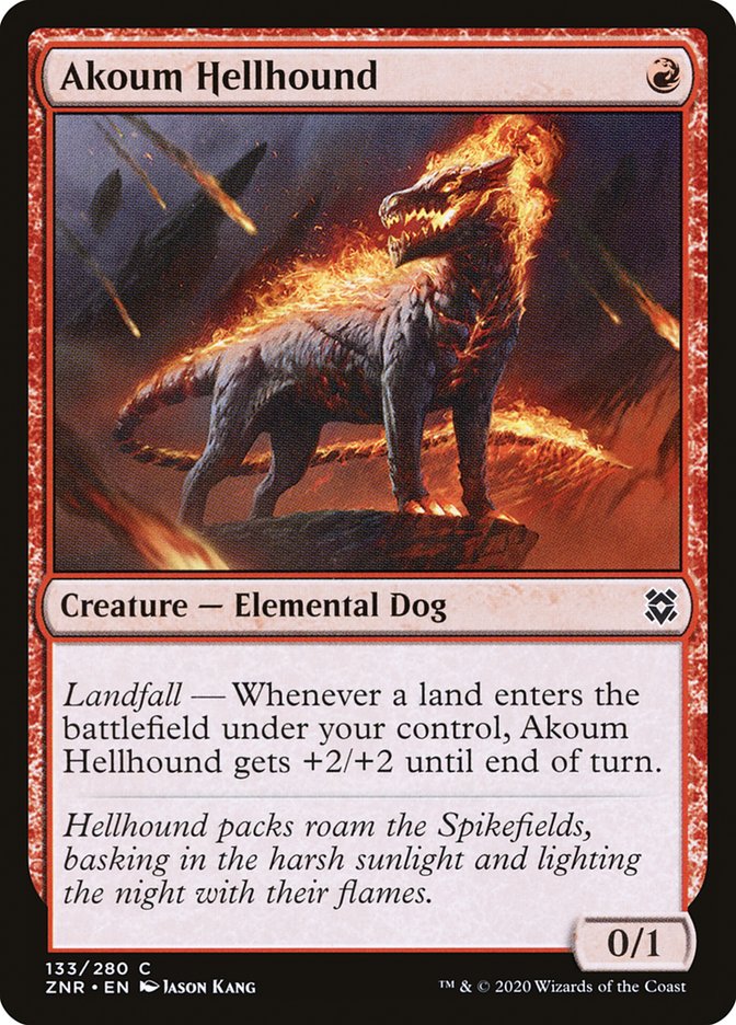 Akoum Hellhound [Zendikar Rising] | Gamers Paradise