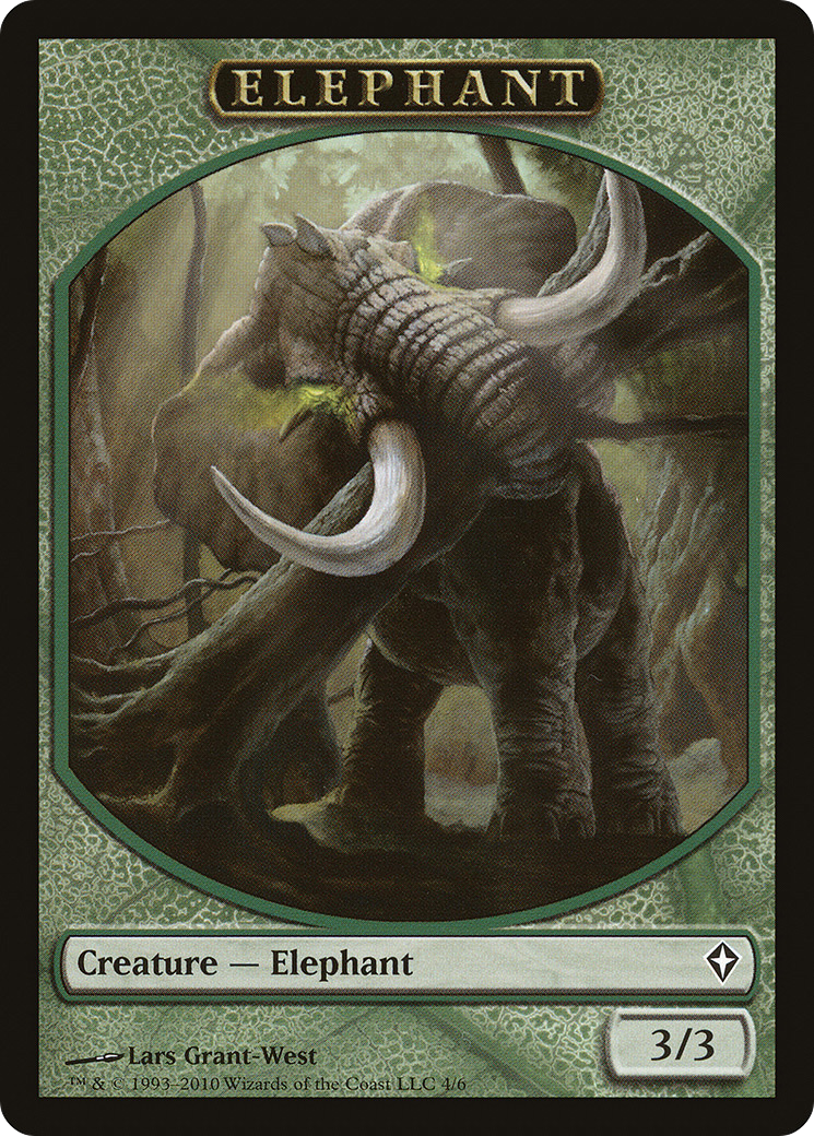 Angel // Elephant Double-Sided Token [Marvel Super Heroes Commander Tokens] | Gamers Paradise