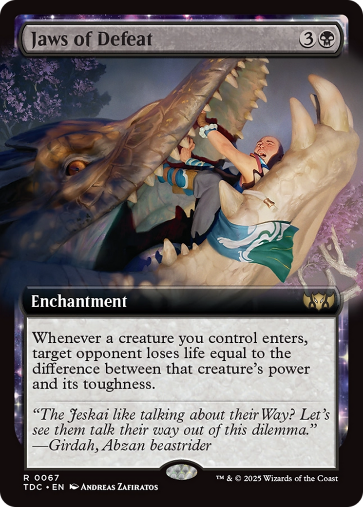 Jaws of Defeat (Extended Art) [Tarkir: Dragonstorm Commander] | Gamers Paradise