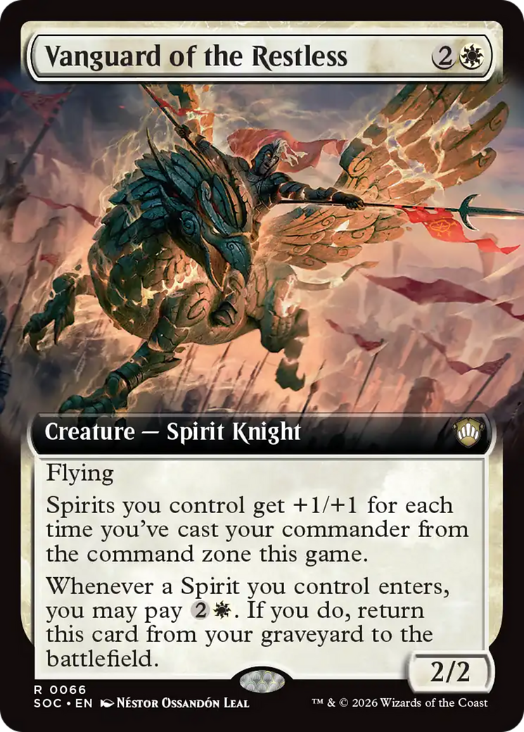 Vanguard of the Restless (Extended Art) [Secrets of Strixhaven Commander] | Gamers Paradise