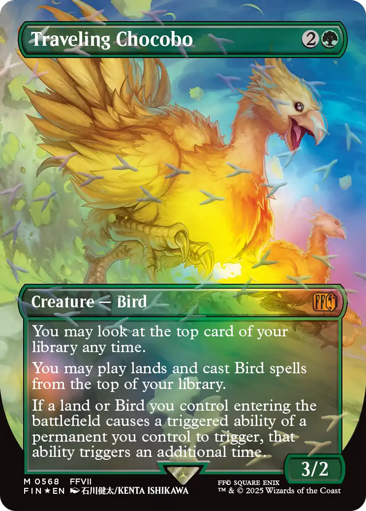 Traveling Chocobo (Borderless) (Chocobo Track Foil) [FINAL FANTASY] | Gamers Paradise