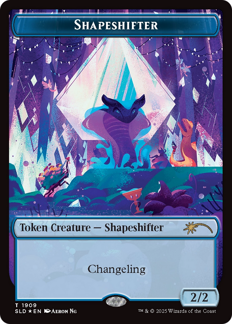 Shapeshifter Token (1909) (Double Rainbow Foil) [Secret Lair Drop Series] | Gamers Paradise