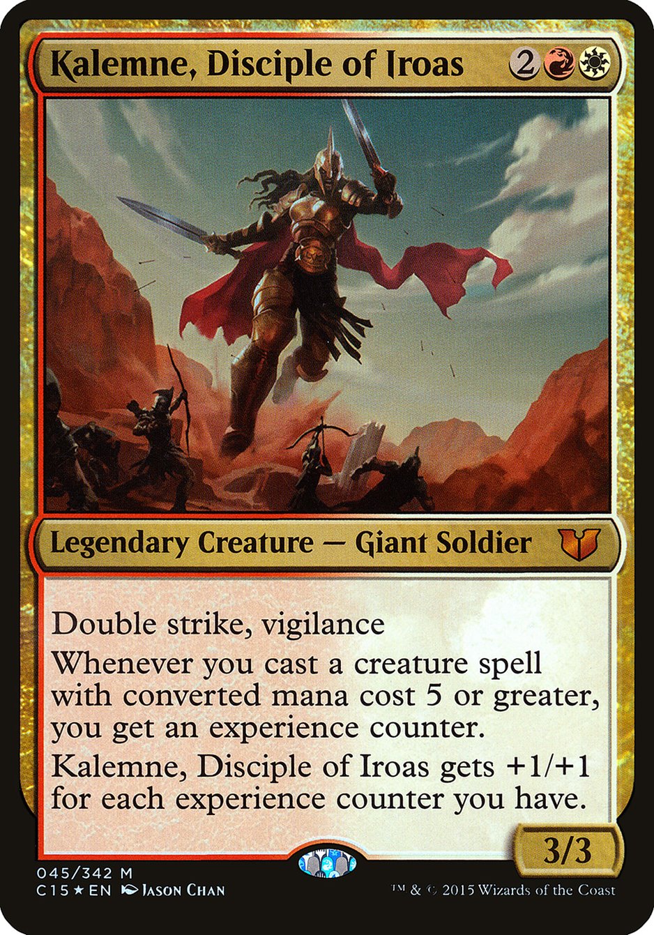 Kalemne, Disciple of Iroas (Oversized) [Commander 2015 Oversized] | Gamers Paradise