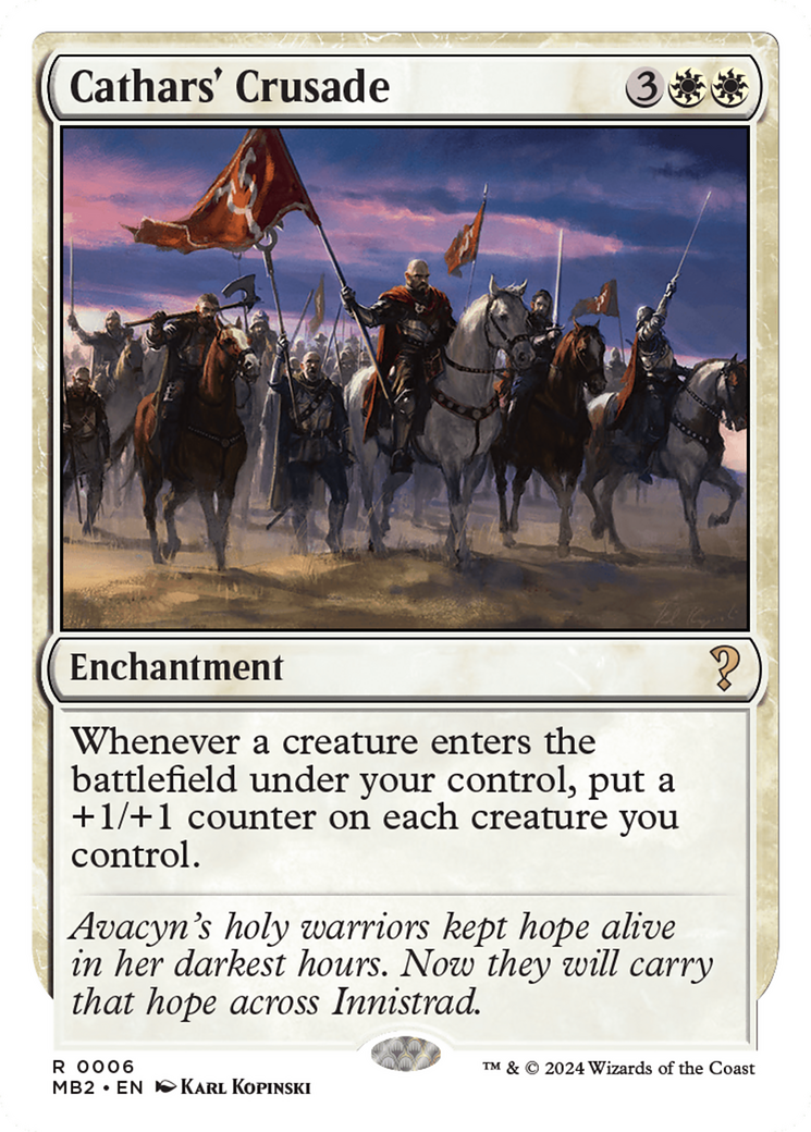 Cathars' Crusade (White Border) [Mystery Booster 2] | Gamers Paradise