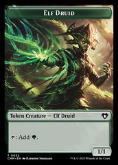 Saproling // Elf Druid Double-Sided Token [Commander Masters Tokens] | Gamers Paradise