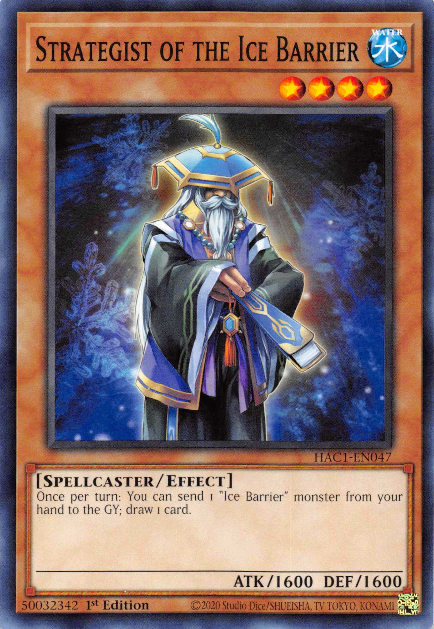 Strategist of the Ice Barrier (Duel Terminal) [HAC1-EN047] Parallel Rare | Gamers Paradise