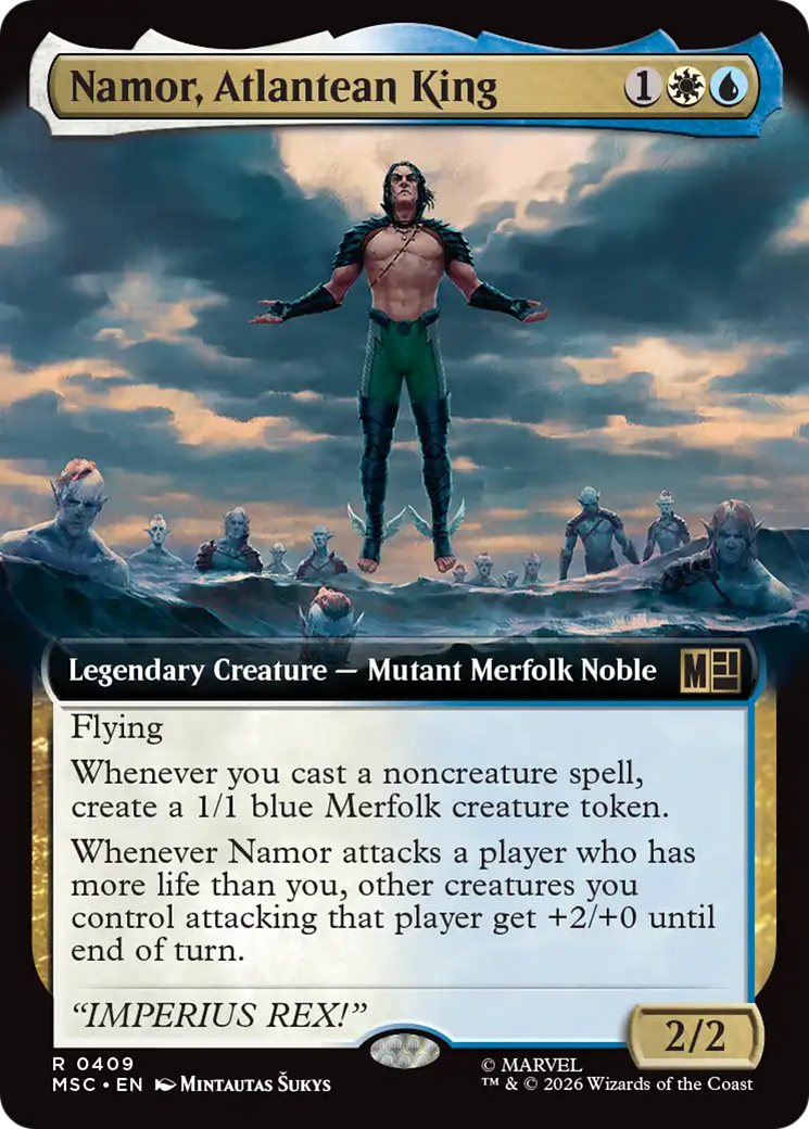 Namor, Atlantean King (Extended Art) [Marvel Super Heroes Commander] | Gamers Paradise