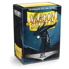 Dragon Shield: Standard 100ct Sleeves - Jet (Matte) | Gamers Paradise