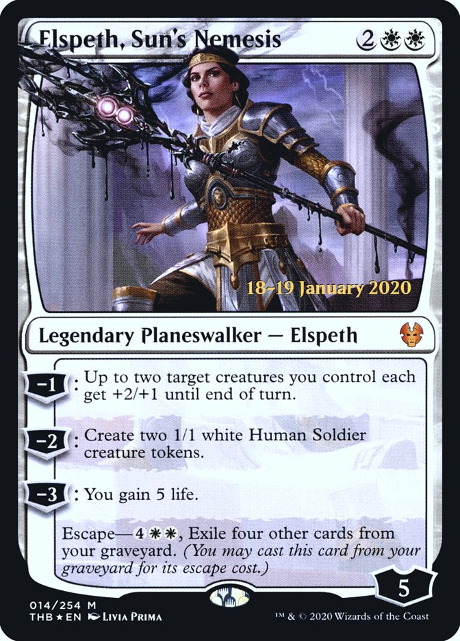 Elspeth, Sun's Nemesis [Theros Beyond Death Prerelease Promos] | Gamers Paradise