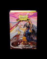 Dragon Shield: Japanese Size 60ct Brushed Art Sleeves - Valentine Dragons (2023) | Gamers Paradise